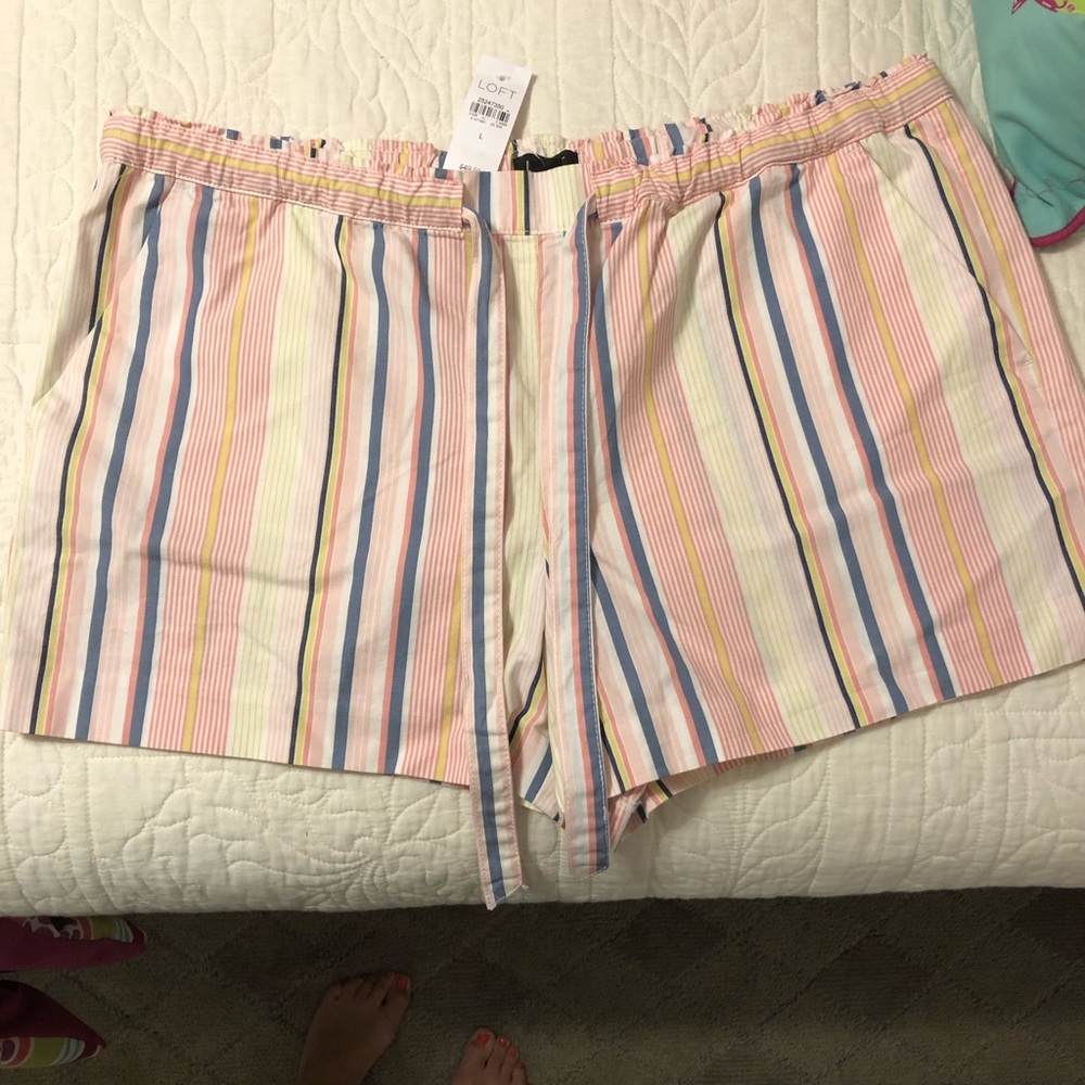 Loft shorts size large new with tags